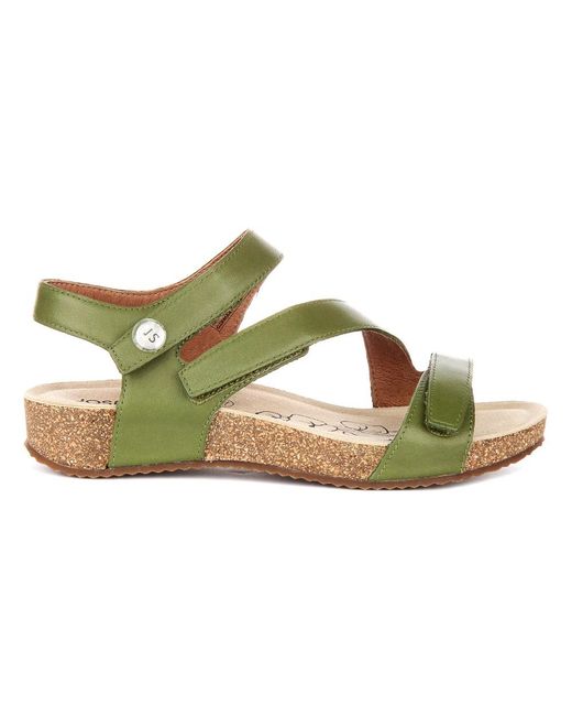 Josef Seibel Green Flat Sandals