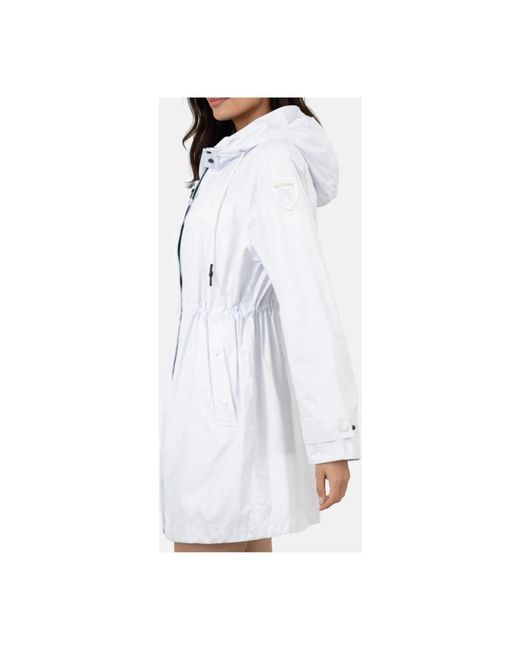 Blauer Jassen ,Wit ,Nylon Thrush Parka in het White