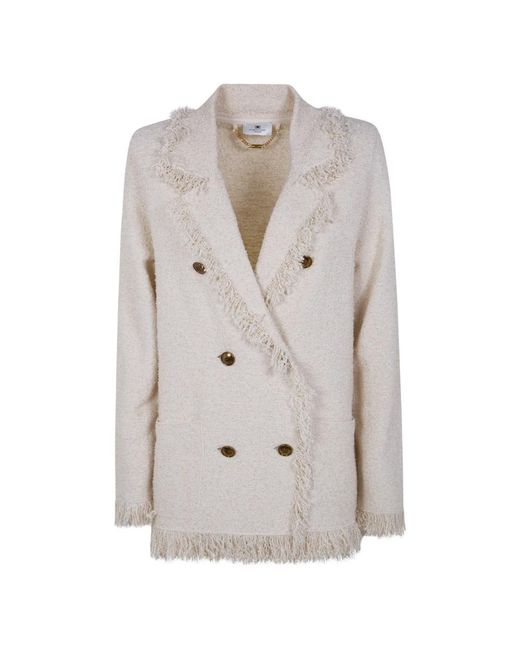 Elisabetta Franchi Gray Blazers
