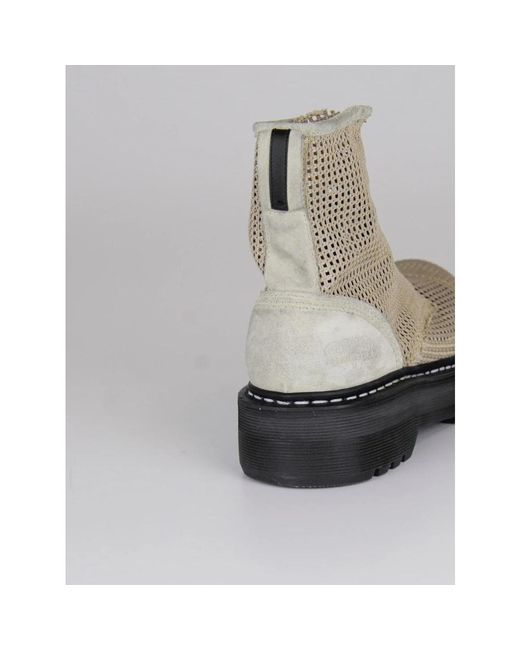 Premiata Gray Lace-Up Boots