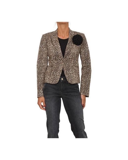 Liu Jo Giacca Animalier in het Gray