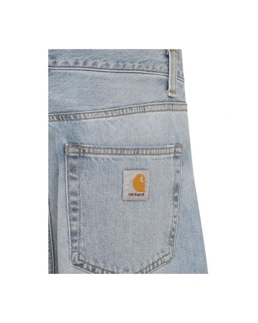 Carhartt Blue Loose Fit Jeans for men