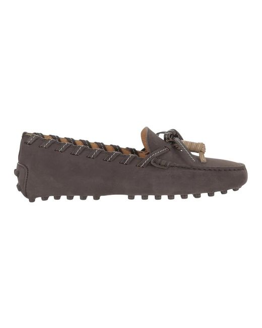 Tod's Gray Loafers