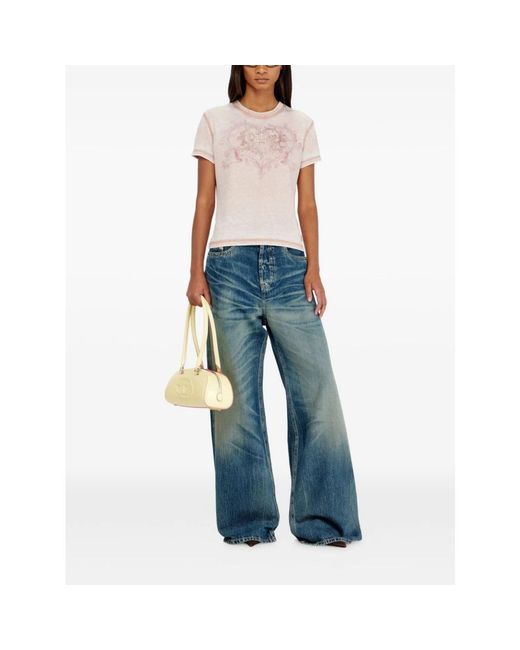 DIESEL Pink T-Shirts