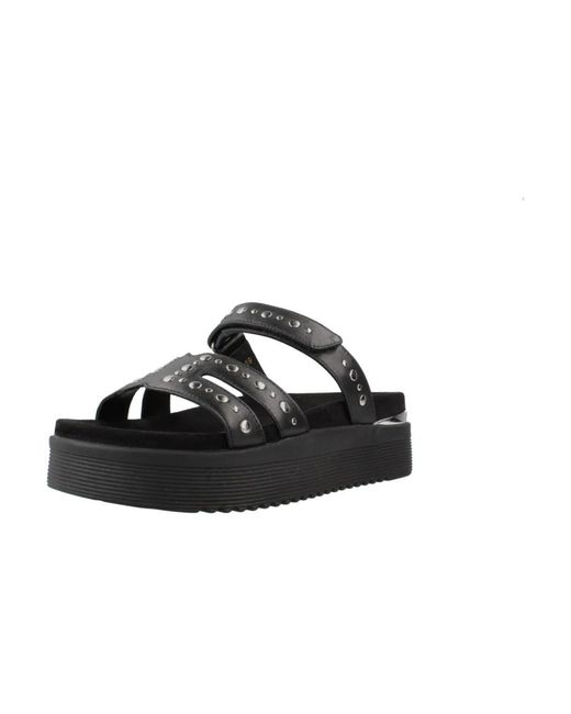 Flat Sandals Stonefly en coloris Black