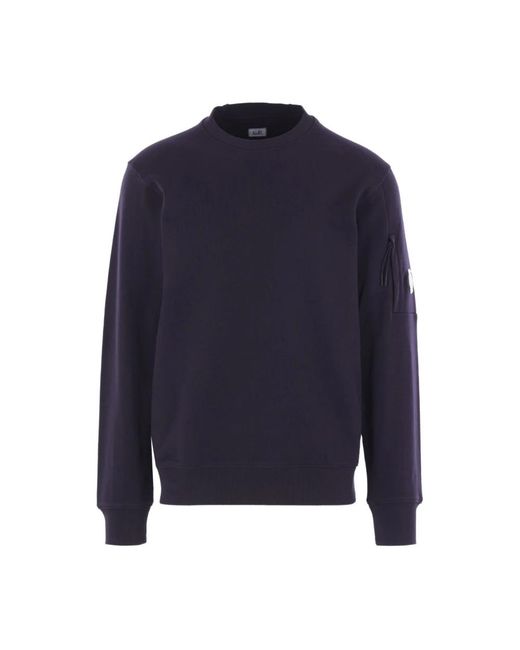 C P Company Blue Round-Neck Knitwear for men