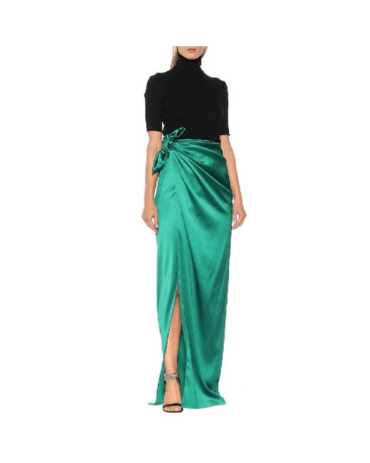 Balenciaga Green Maxi Skirts