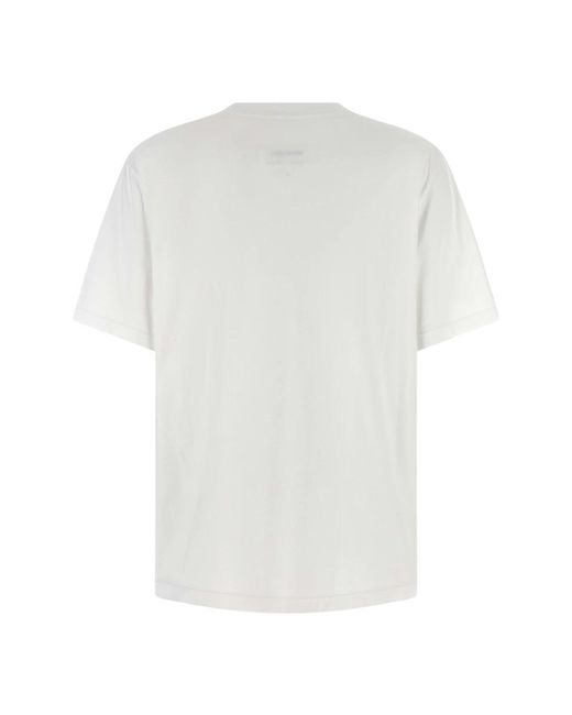 MM6 by Maison Margiela White T-Shirts