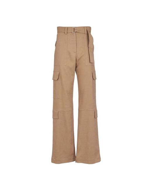 MSGM Natural Wide Trousers