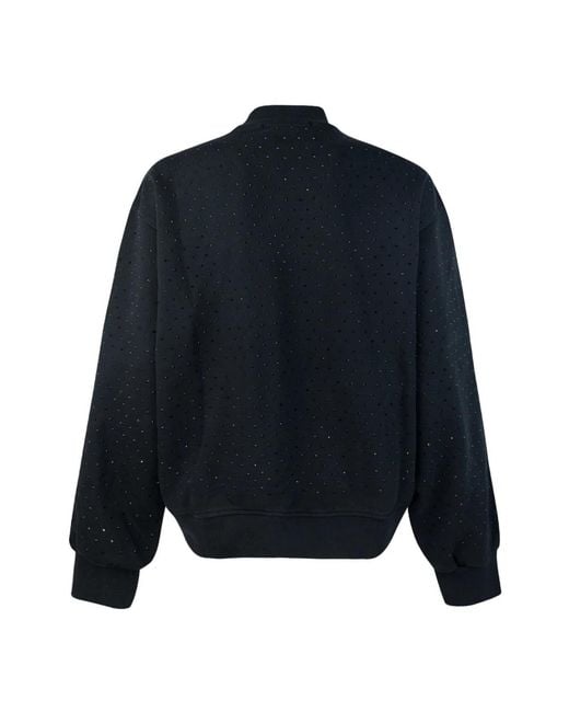 Barrow Hoodies & Sweatvesten ,Zwart ,Katoen Zwarte Trui Met Strassprint in het Black