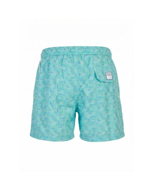 Fedeli Blue Beachwear for men