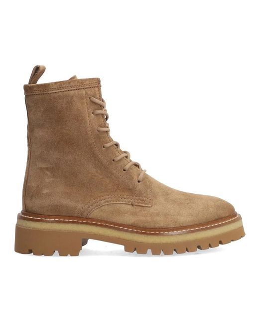 Alpe Brown Lace-Up Boots