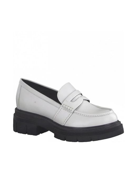 Marco Tozzi Gray Loafers