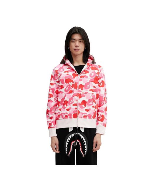 Zip-Throughs A Bathing Ape pour homme en coloris Red