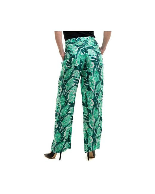 Armani Exchange Green Wide Trousers