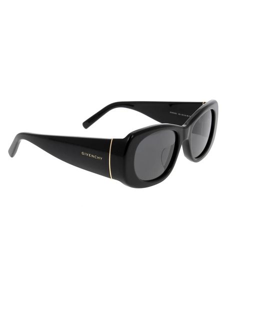 Givenchy Black Kräftige Runde Sonnenbrille