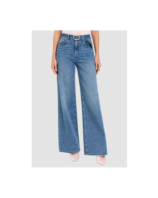 Twinset Blue Wide Jeans