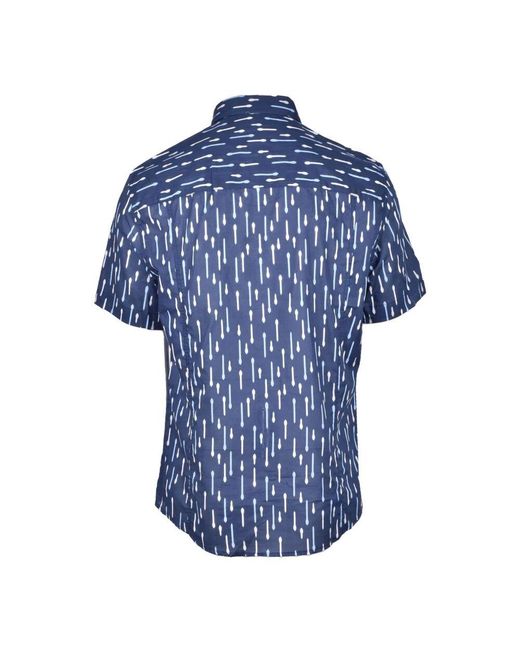 Bikkembergs Baumwollhemd in Blue für Herren