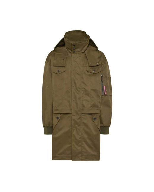 DSquared² Green Parkas for men