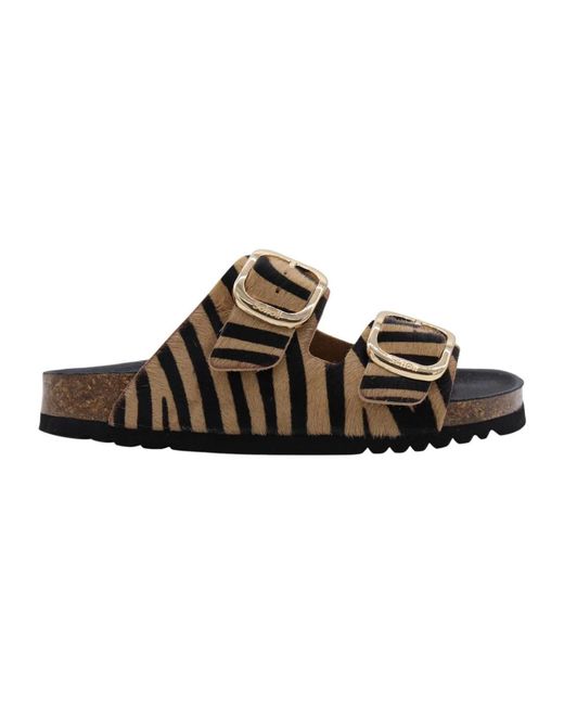 Sliders Scholl en coloris Brown