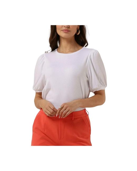 Object Objjamie S/S Top in het White