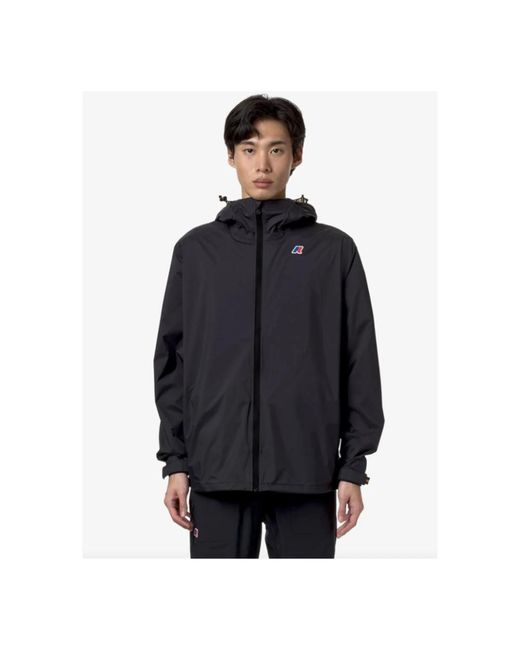 K-Way Black Light Jackets for men