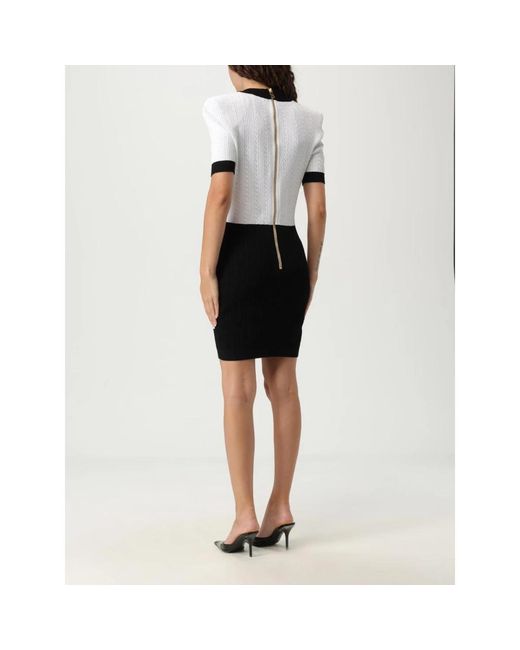 Balmain Black Knitted Dresses