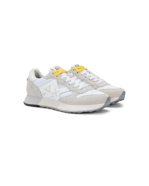 Sun 68 White Sneakers for men