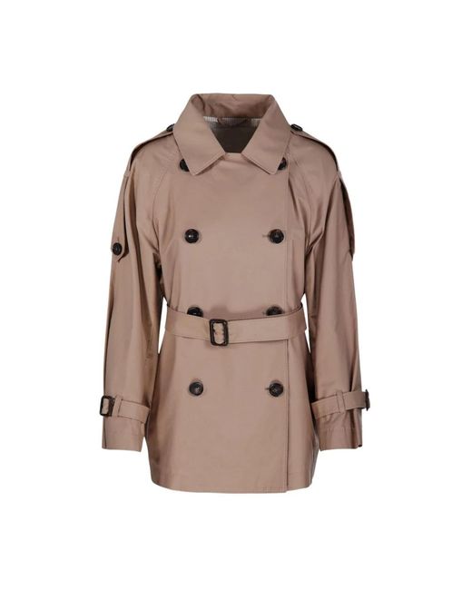 Max Mara Jas Met Overhemdkraag in het Brown