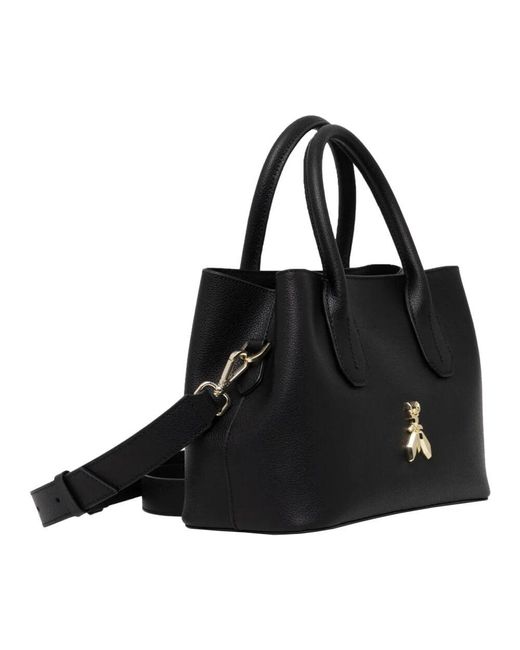Patrizia Pepe Black Schwarze textilschutztasche mit fächern