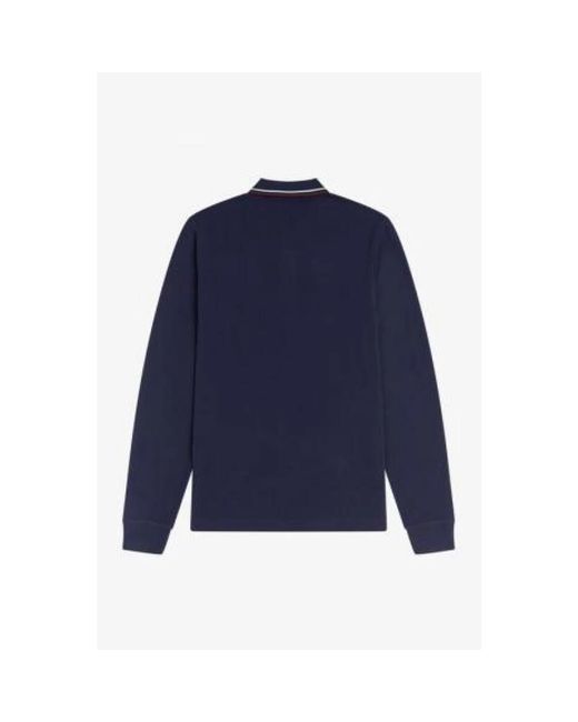 Fred Perry Blue Long Sleeve Tops for men