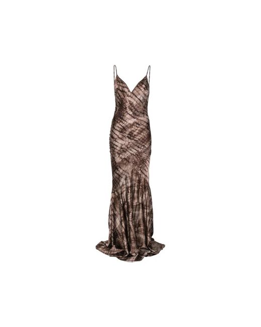 Elisabetta Franchi Brown Gowns
