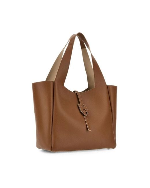 Hogan Brown Shopping Bags