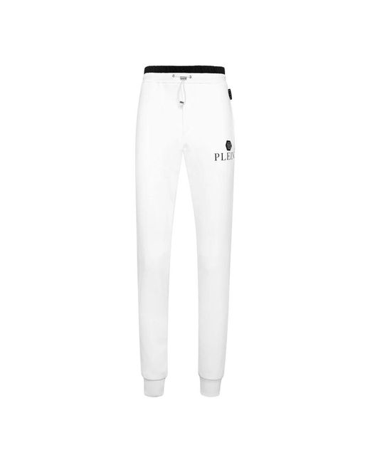 Philipp Plein White Sweatpants for men