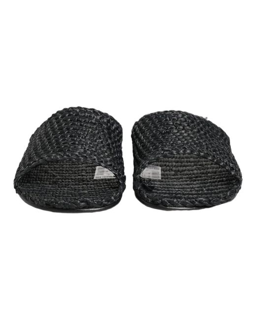 Dolce & Gabbana Black Sliders for men