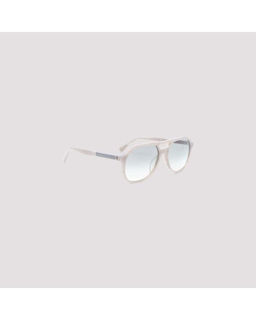 Brunello Cucinelli White Sunglasses