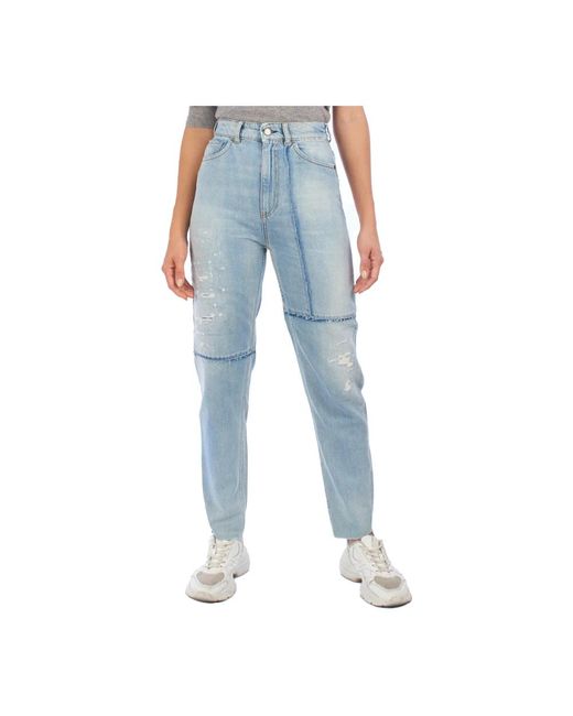 Emporio Armani Denim Jeans Met Relaxed Fit in het Blue