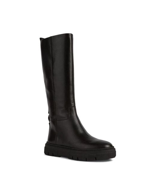 Geox Black High Boots