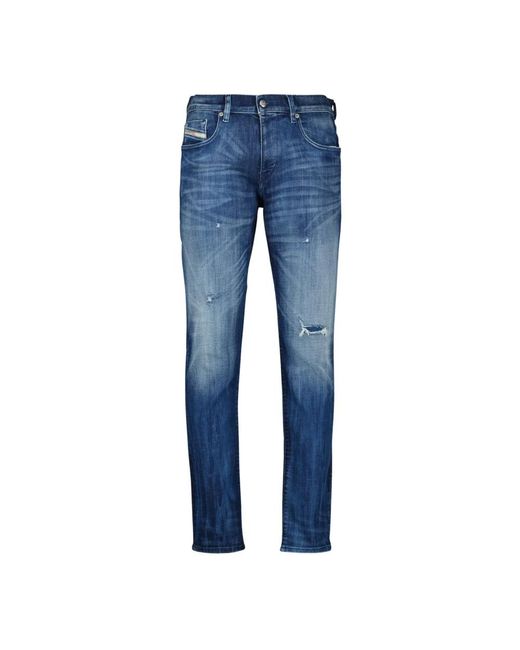 DIESEL Blue Slim-Fit Jeans for men