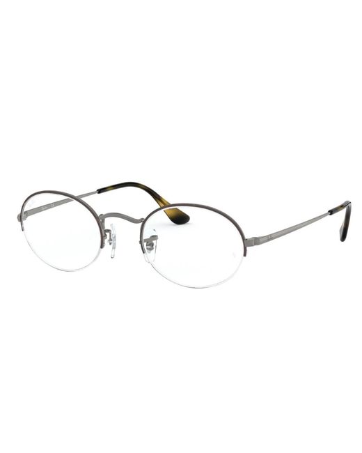 Ray-Ban Metallic Rx6547 Oval Gaze Optikrahmen