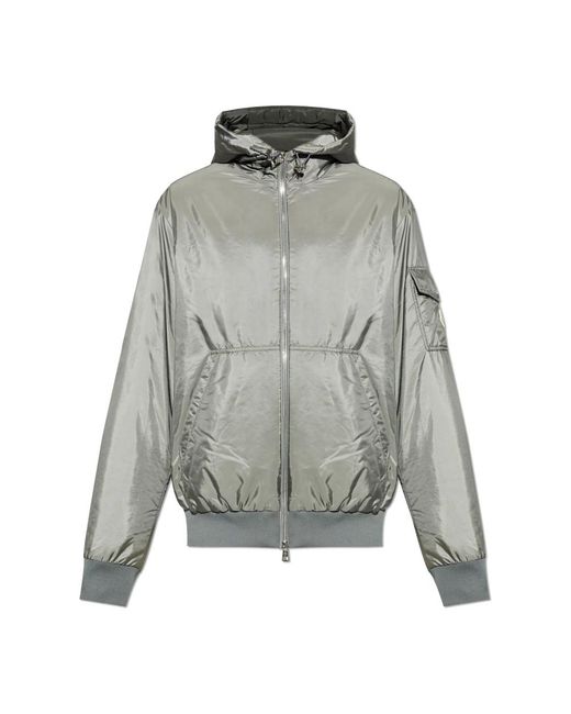 Moncler Donsjack Poiliot in het Gray voor heren