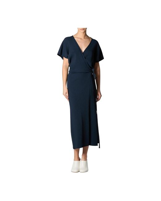 Wrap Dresses Roberto Collina de color Blue