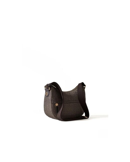 Borbonese Black Luna Bag Small