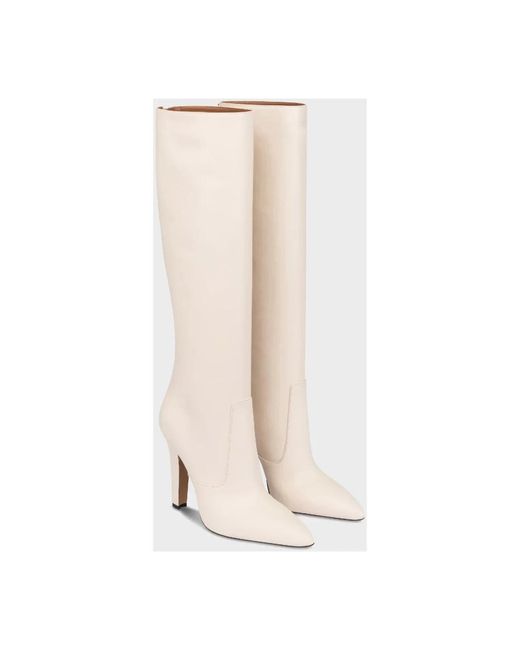 Paris Texas White Heeled Boots