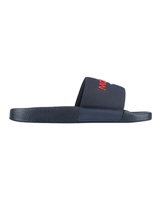 Moncler Scarpa Slider in het Blue voor heren