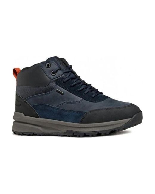 Geox Blue Lace-Up Boots for men