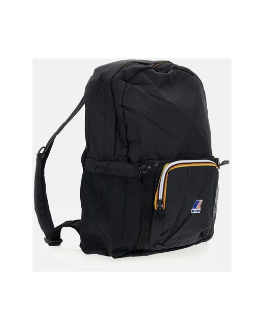 K-Way Black Backpacks for men