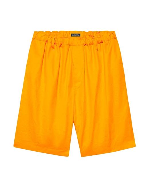 Balenciaga Yellow Casual Shorts for men