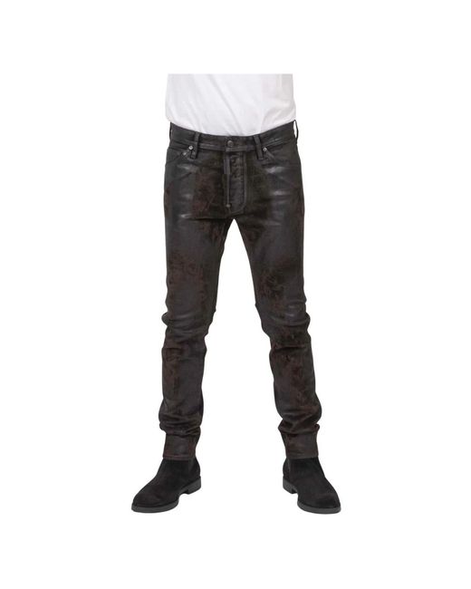 DSquared² Black Slim-Fit Trousers for men
