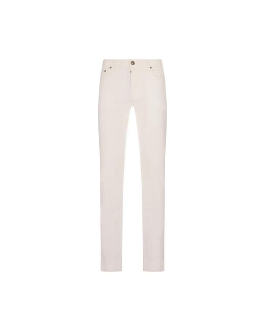 Jacob Cohen White Slim-Fit Jeans for men